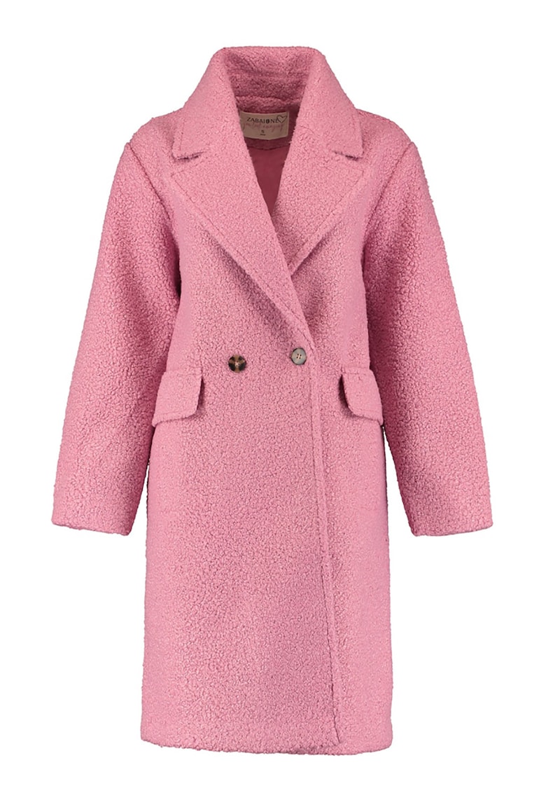 Haina din material teddy cu buzunare cu clapa