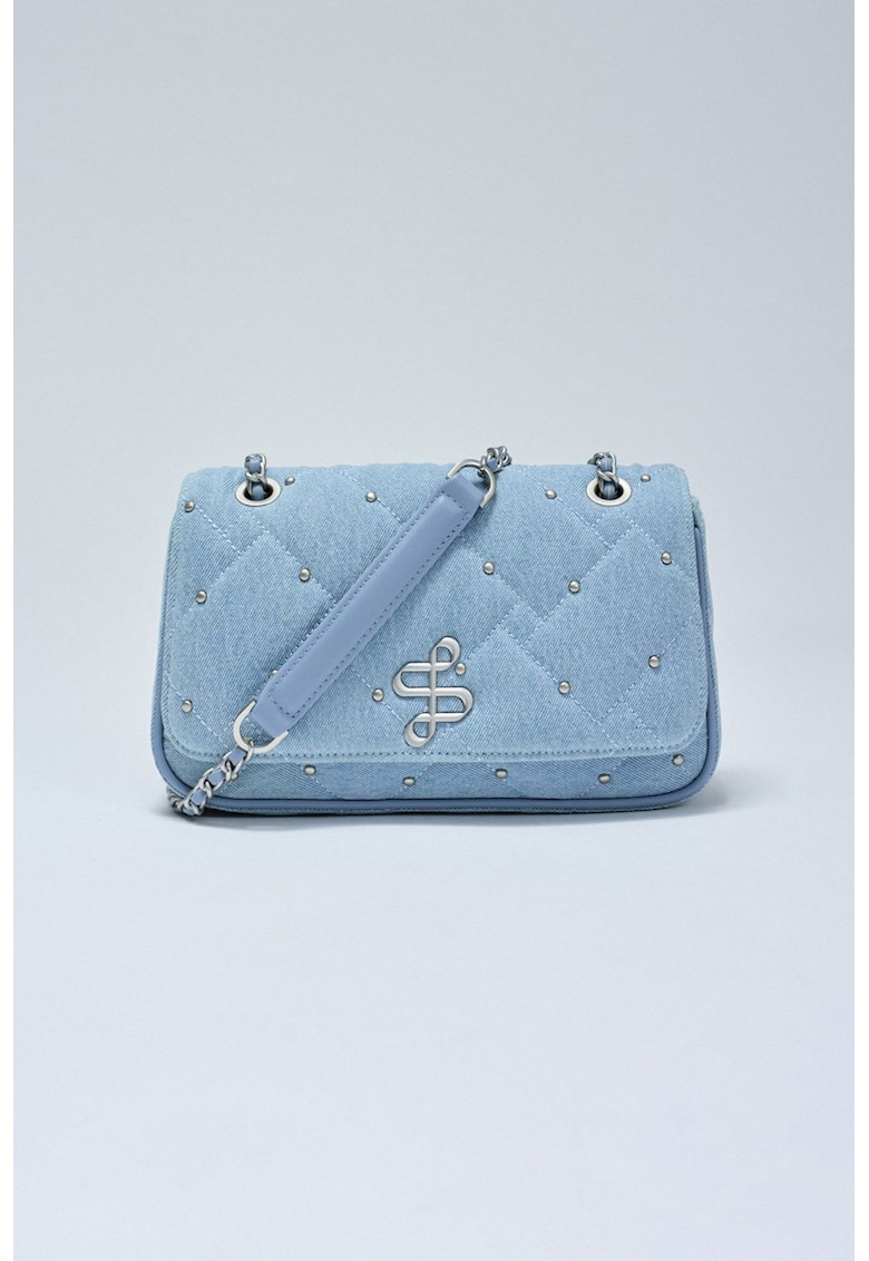 Geanta crossbody din denim matlasata