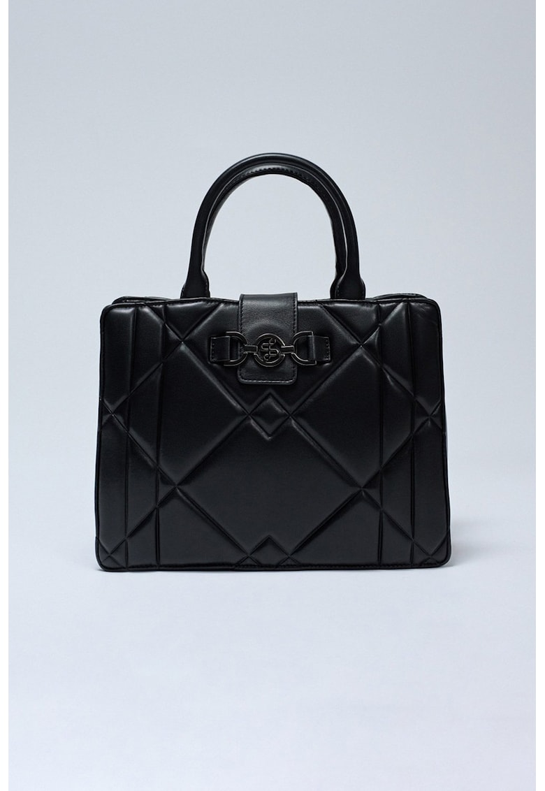 Geanta din piele ecologica cu maner si bareta detasabila din lant