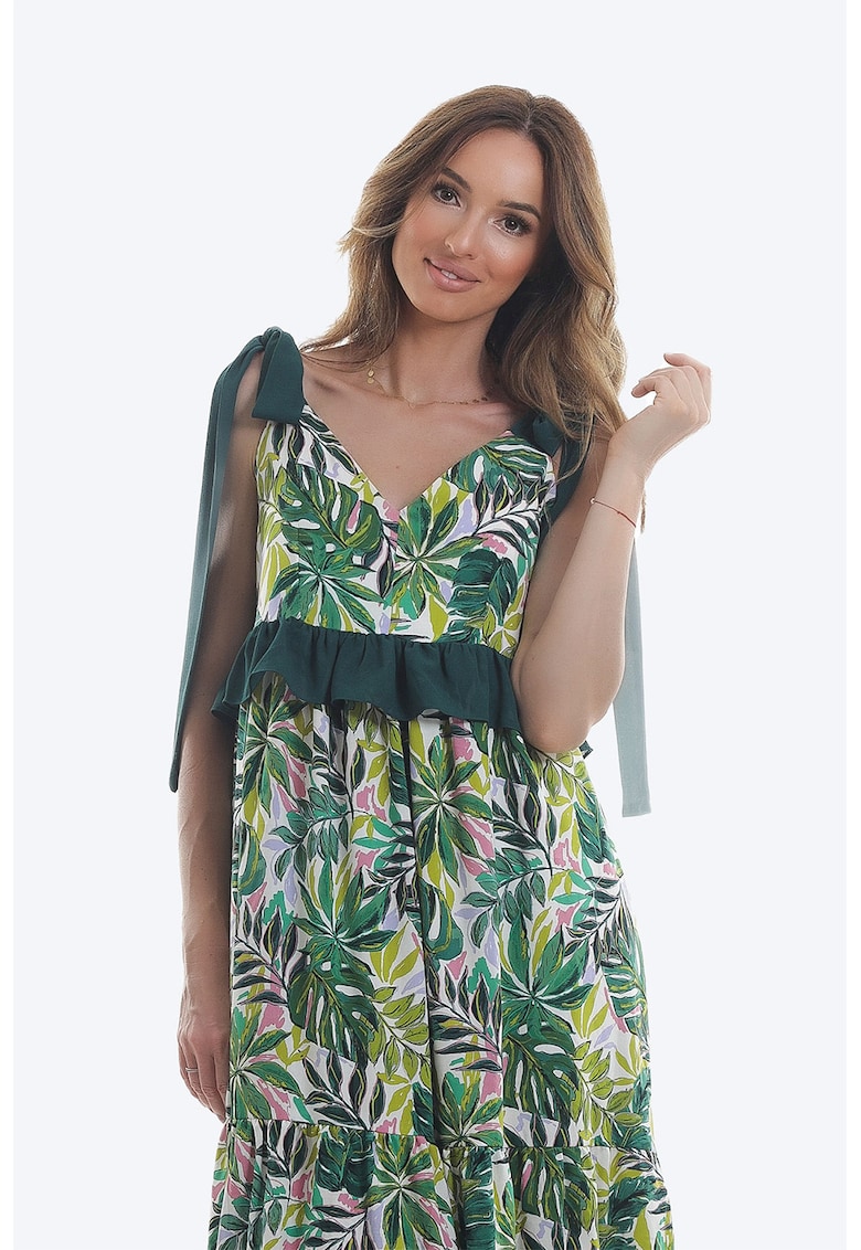 Rochie maxi cu imprimeu floral