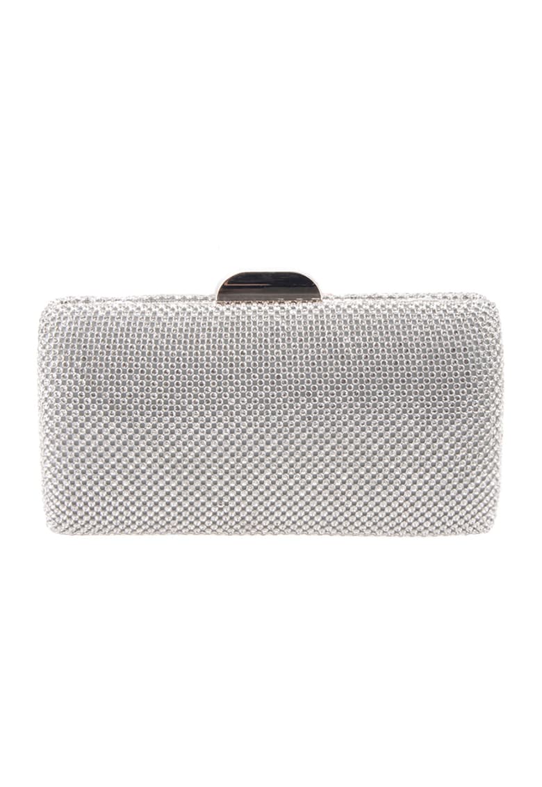 Geanta minaudiere cu strasuri si lant