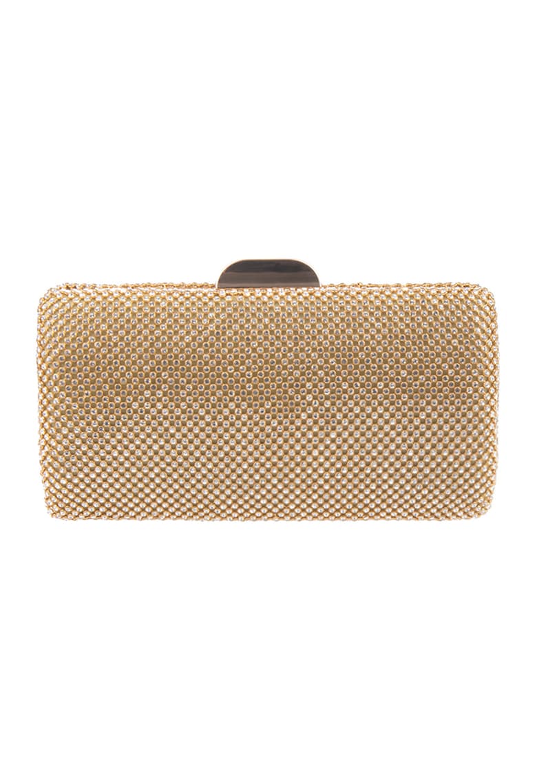 Geanta minaudiere cu strasuri si lant