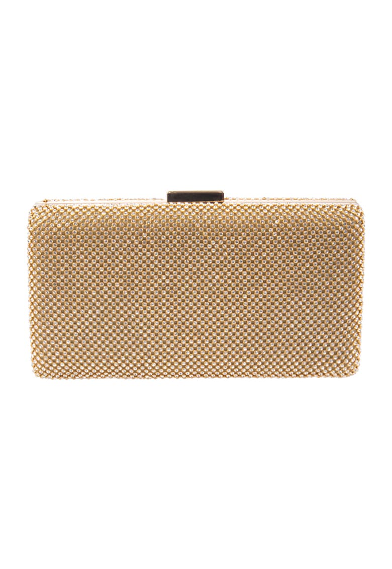 Geanta minaudiere cu strasuri si lant