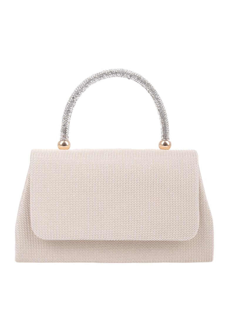 Geanta cu maner si bareta de lant - Bej deschis