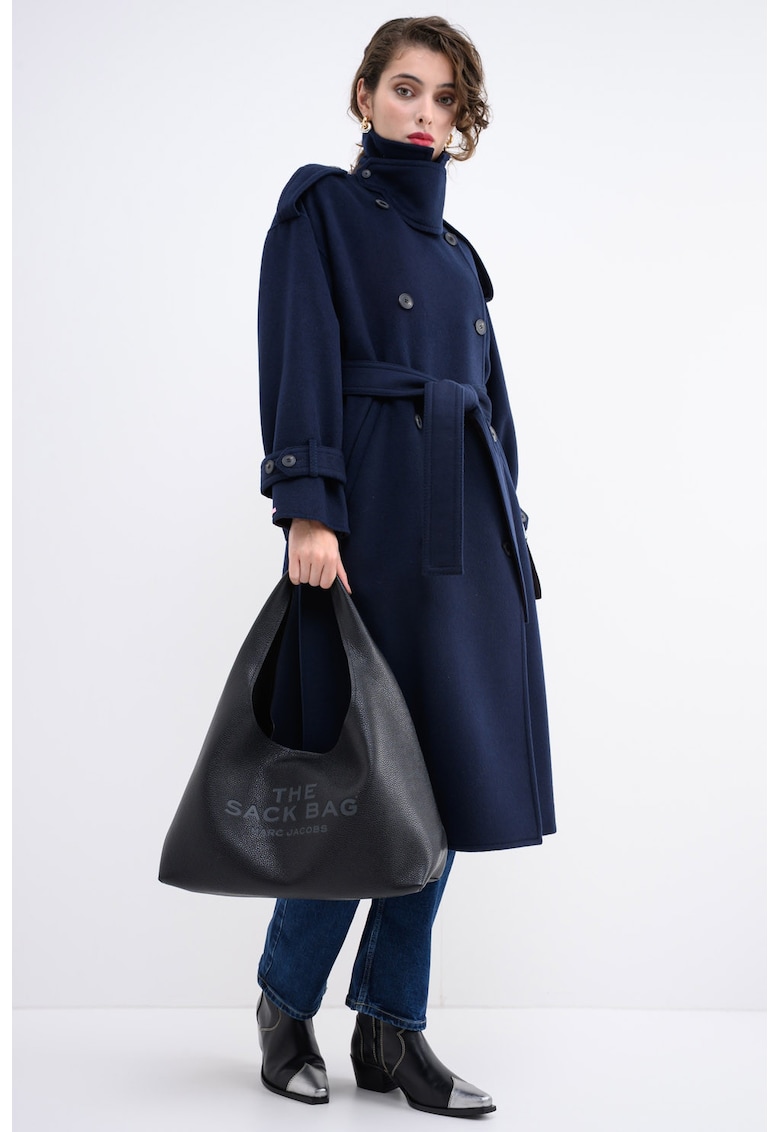 Geanta de piele cu bareta de umar si etui detasabil The Sack