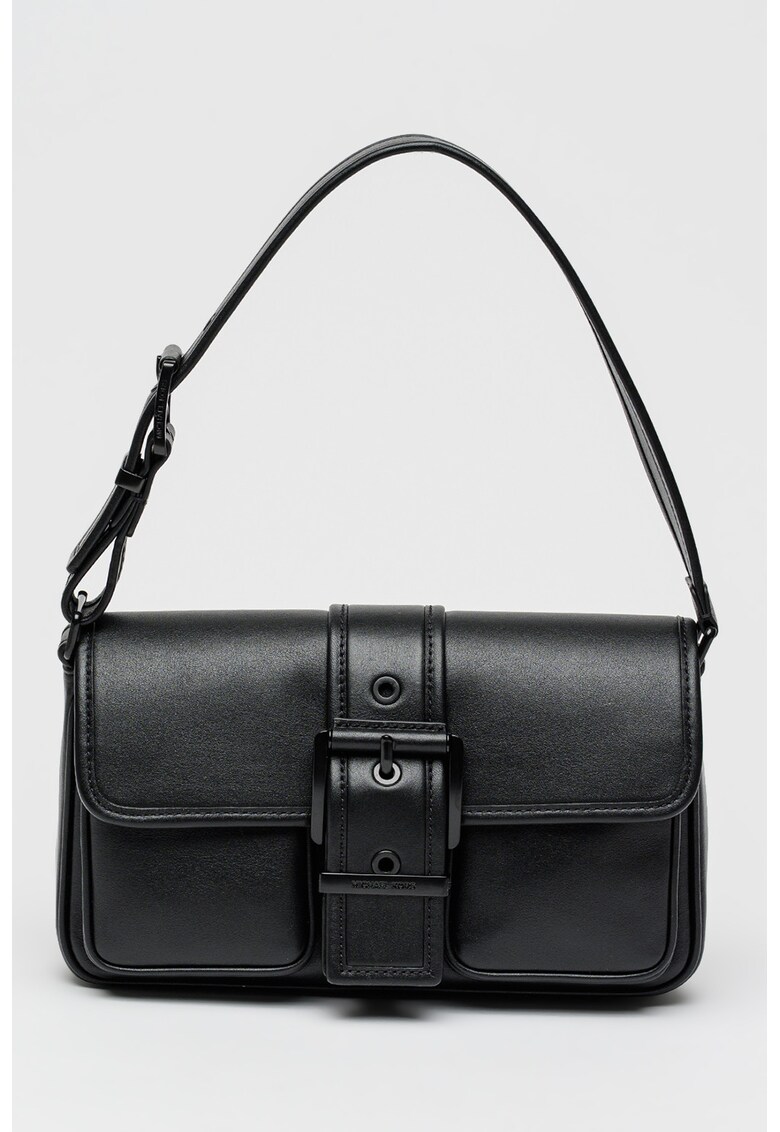 Geanta de piele cu bareta de umar Colby - Negru