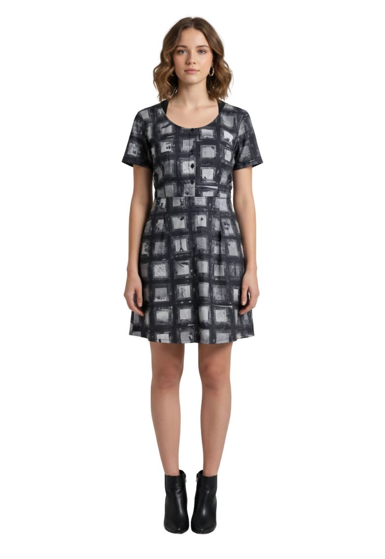 Rochie mini de dama in carouri