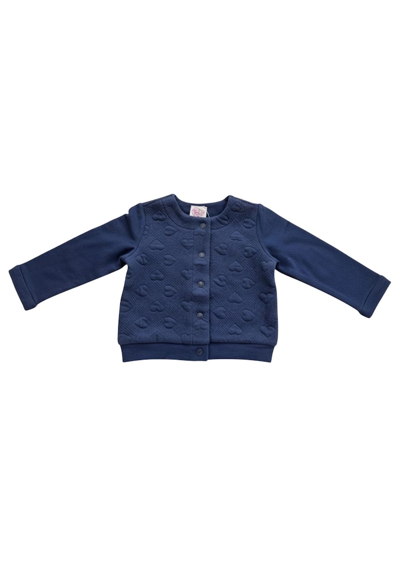 Cardigan fete bleumarin cu inimioare