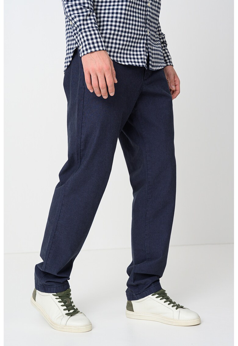 Pantaloni chino cu talie medie - Gri carbune