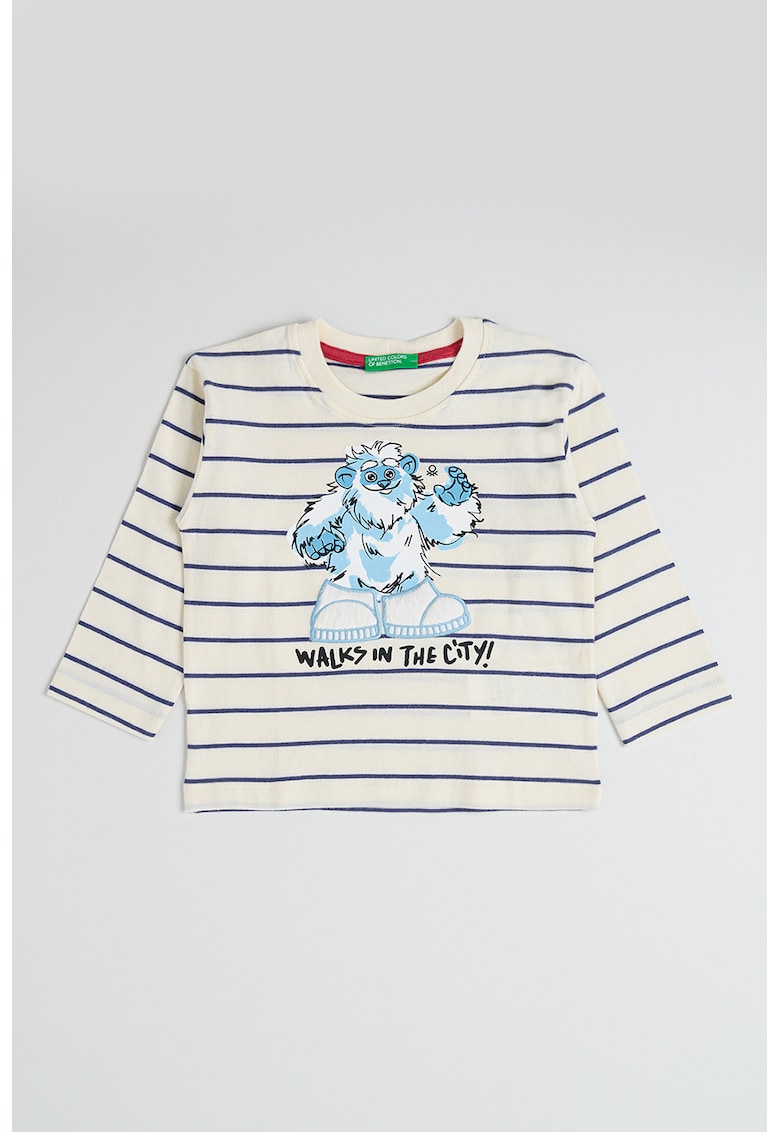 Bluza cu dungi si decolteu rotund