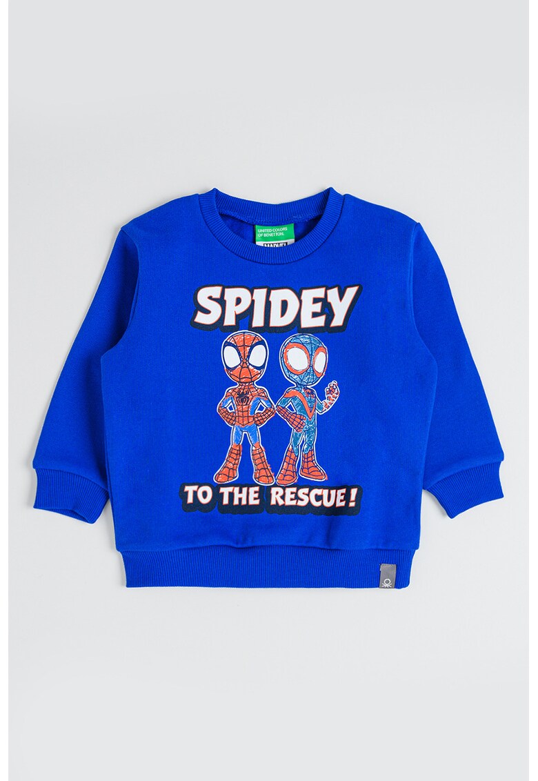 Bluza de trening cu imprimeu Spiderman - Rosu/Albastru royal