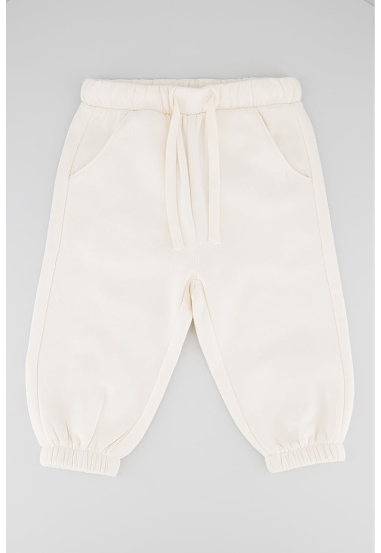 Pantaloni de trening uni cu snur