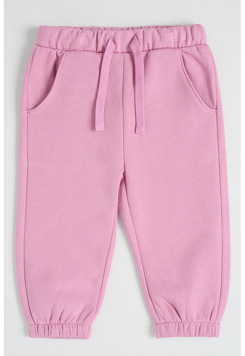 Pantaloni de trening uni cu snur