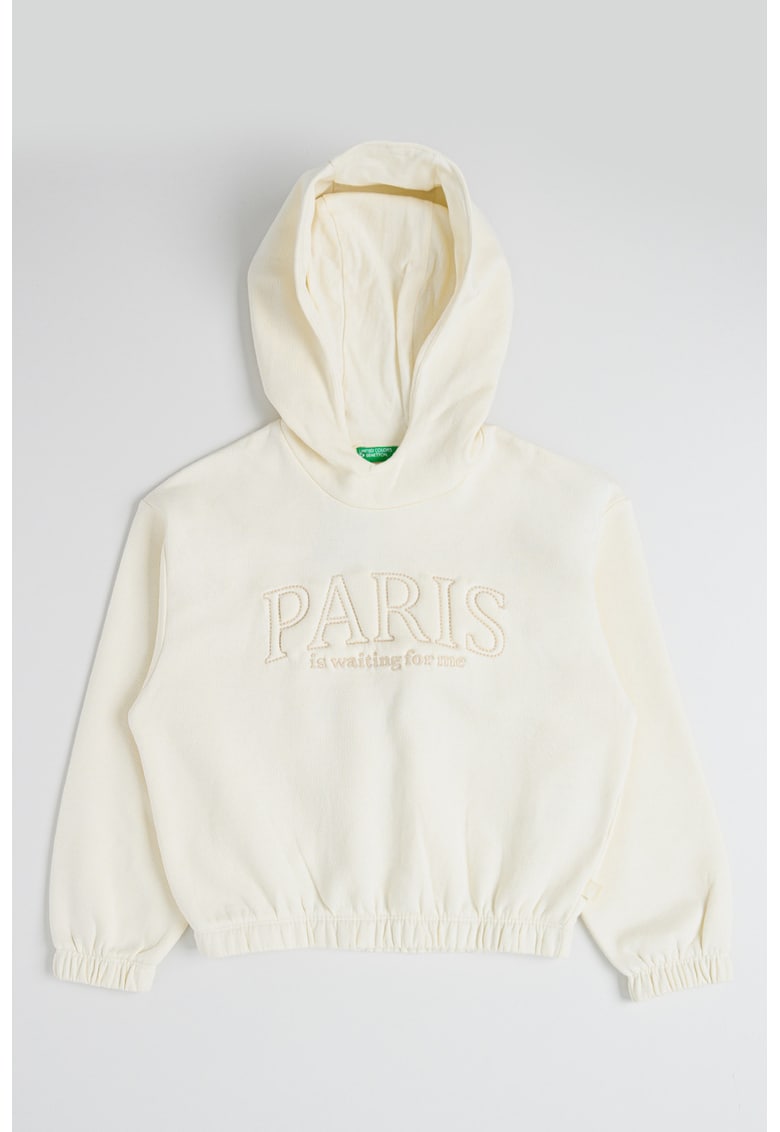 Hanorac din amestec de bumbac cu terminatie elastica