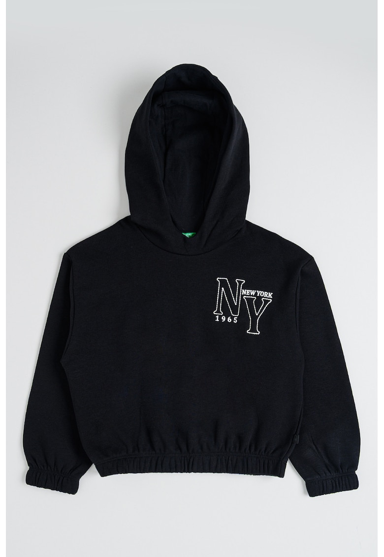 Hanorac din amestec de bumbac cu terminatie elastica