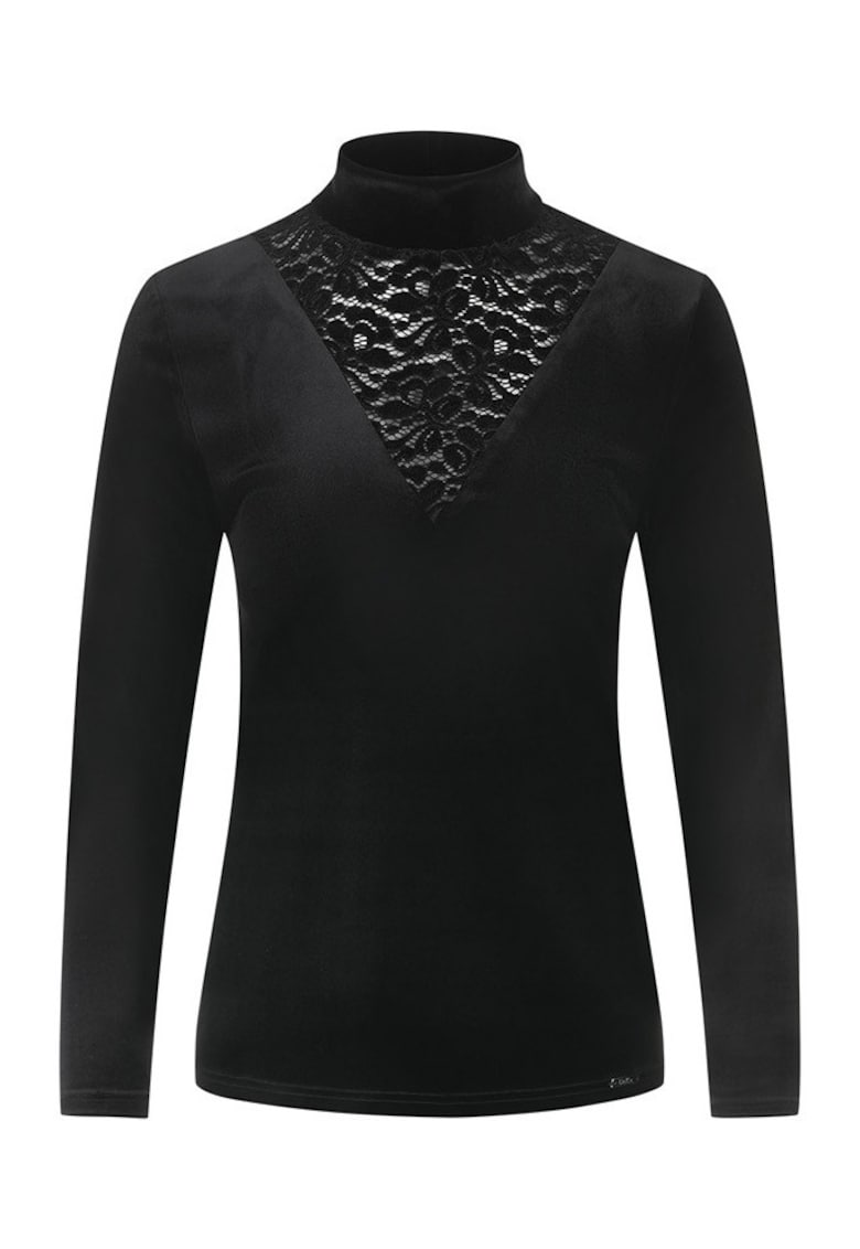 Bluza cu insertie de dantela