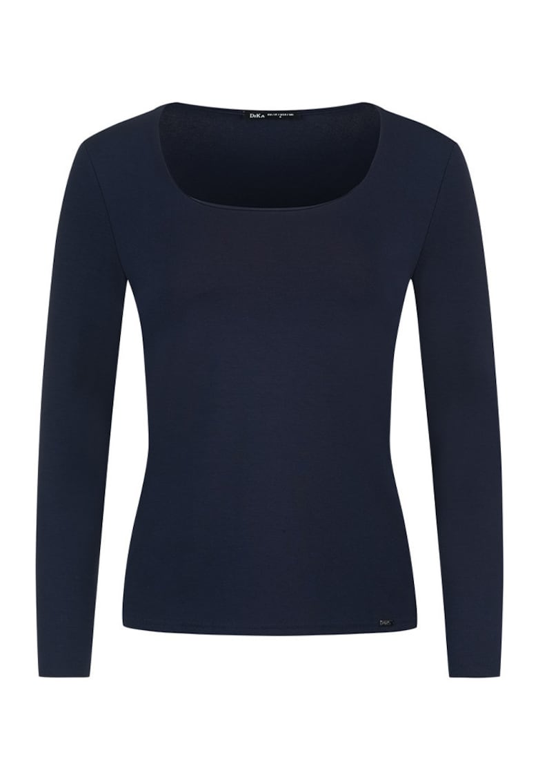 Bluza din jerseu cu decolteu patrat