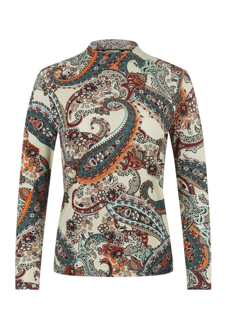 Bluza din amestec de lyocell cu imprimeu paisley