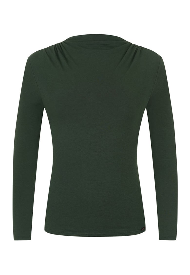 Bluza din jerseu cu drapaje