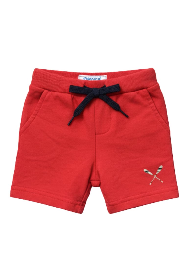 Mayoral Pantaloni scurti baieti scurti - cu snur - din trening - rosii - 68