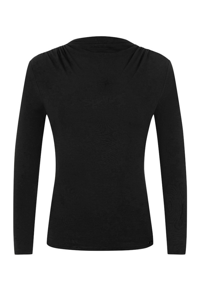 Bluza din jerseu cu drapaje discrete