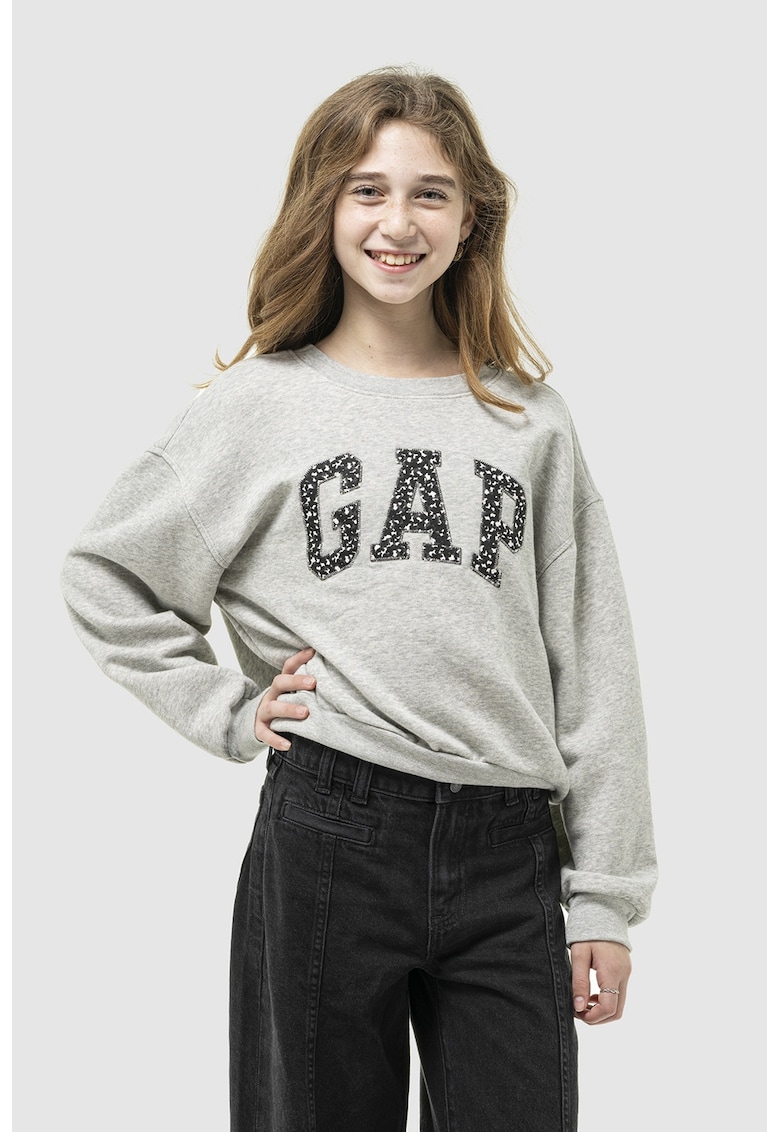 Bluza de trening supradimensionata cu logo