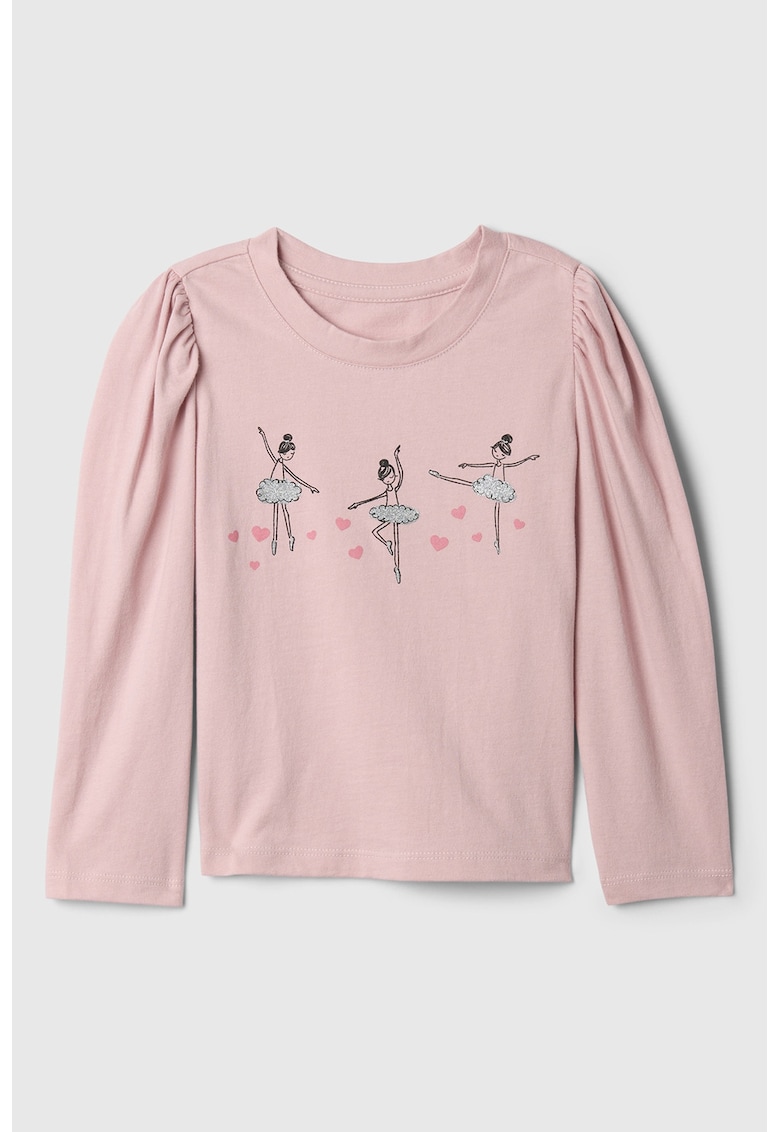 Bluza de bumbac organic cu imprimeu