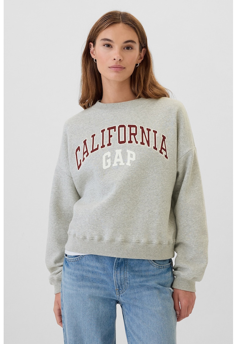 Bluza supradimensionata de trening cu logo