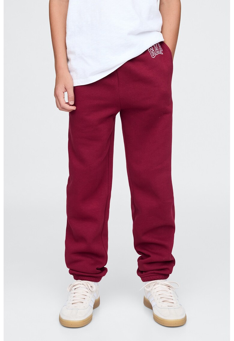 Pantaloni de trening cu talie ajustabila - Visiniu