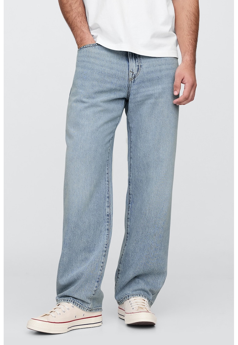 Blugi relaxed fit SuperSoft - Albastru deschis