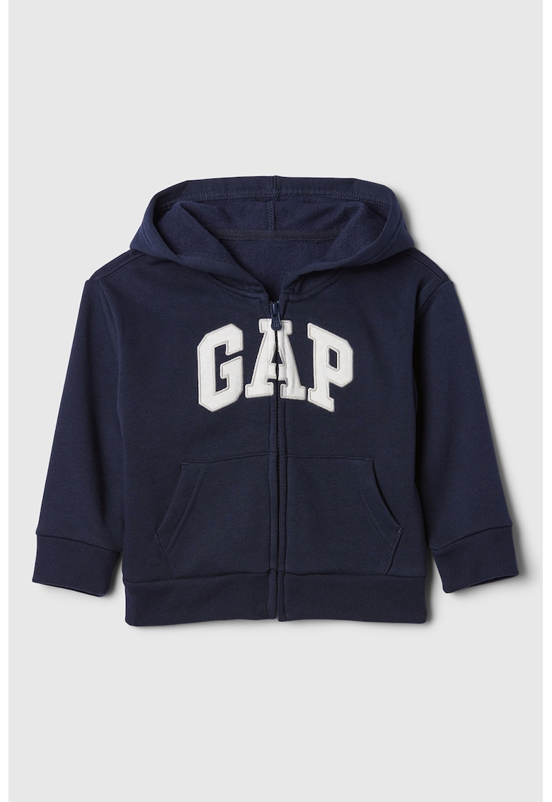 Hanorac lejer cu fermoar - Bleumarin