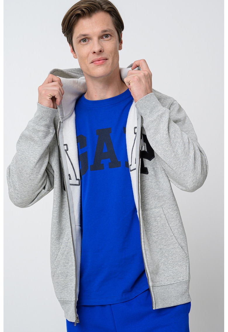 Hanorac cu fermoar si buzunare