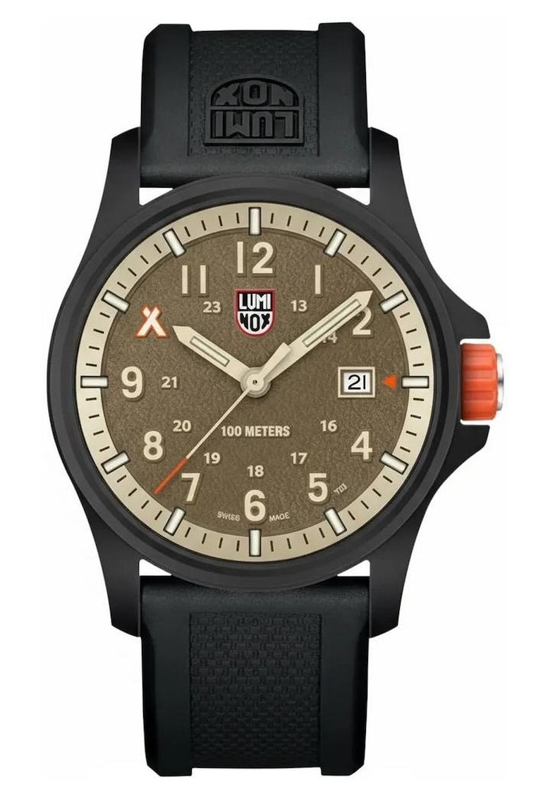 Ceas barbatesc Bear Grylls Survival Series - 43mm - negru - curea din cauciuc - mecanism Swiss Made - rezistent la apa 100m