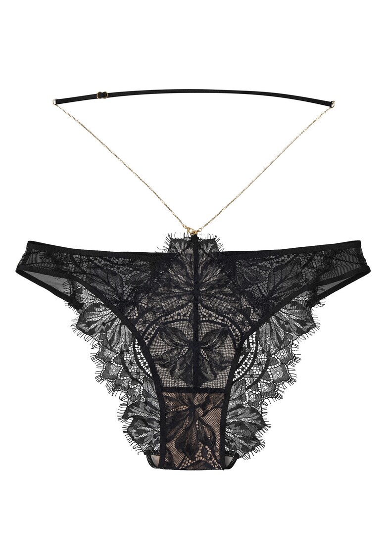 Chiloti dama tip figi Negru Oksana