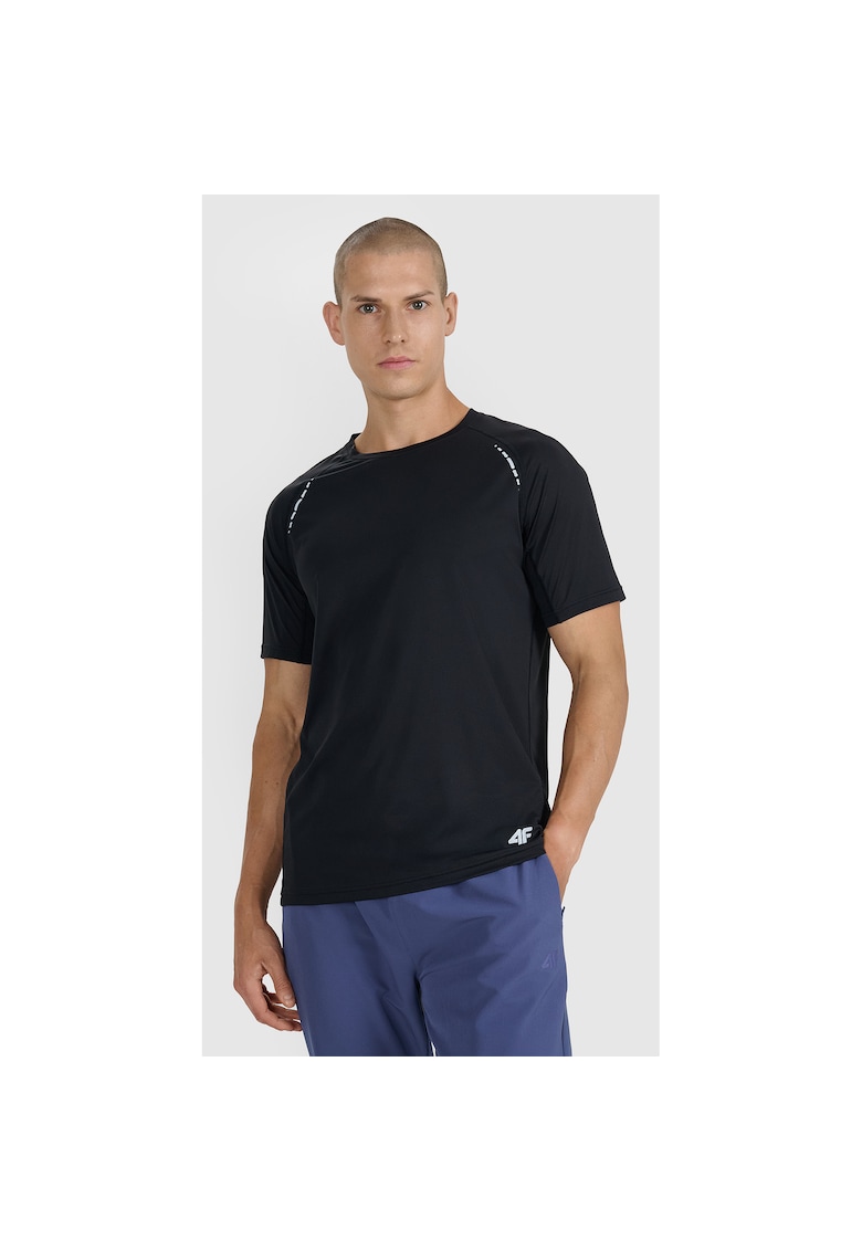 Tricou Sport Barbati - Reflectorizant - Ventilatie Superioara - Uscare Rapida - Confortabil - Negru