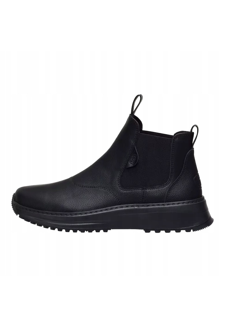 Ghete Chelsea de piele ecologica pentru Barbati - Classic Tahoe Chelsea - Negru - Negru