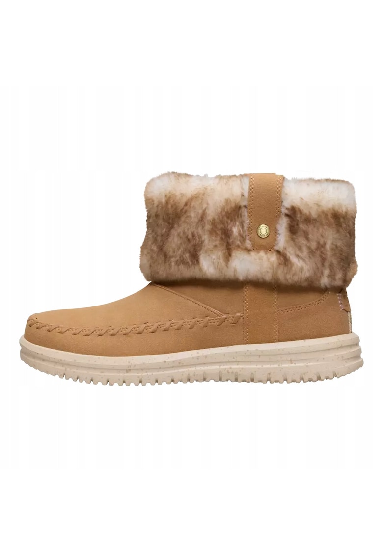 Ghete Chelsea Femei - Classic Camden Cuff Cozy - piele maro - Maro