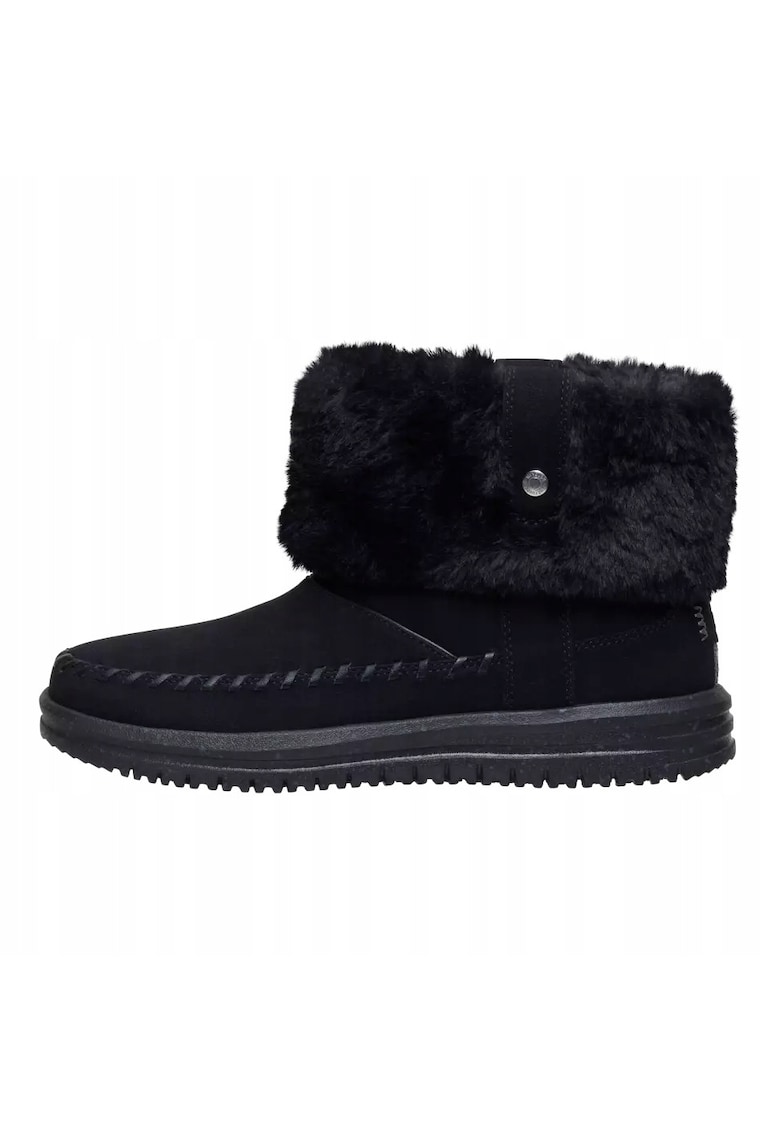 Ghete Chelsea Femei Classic Camden Cuff Cozy - Piele Negru - Negru
