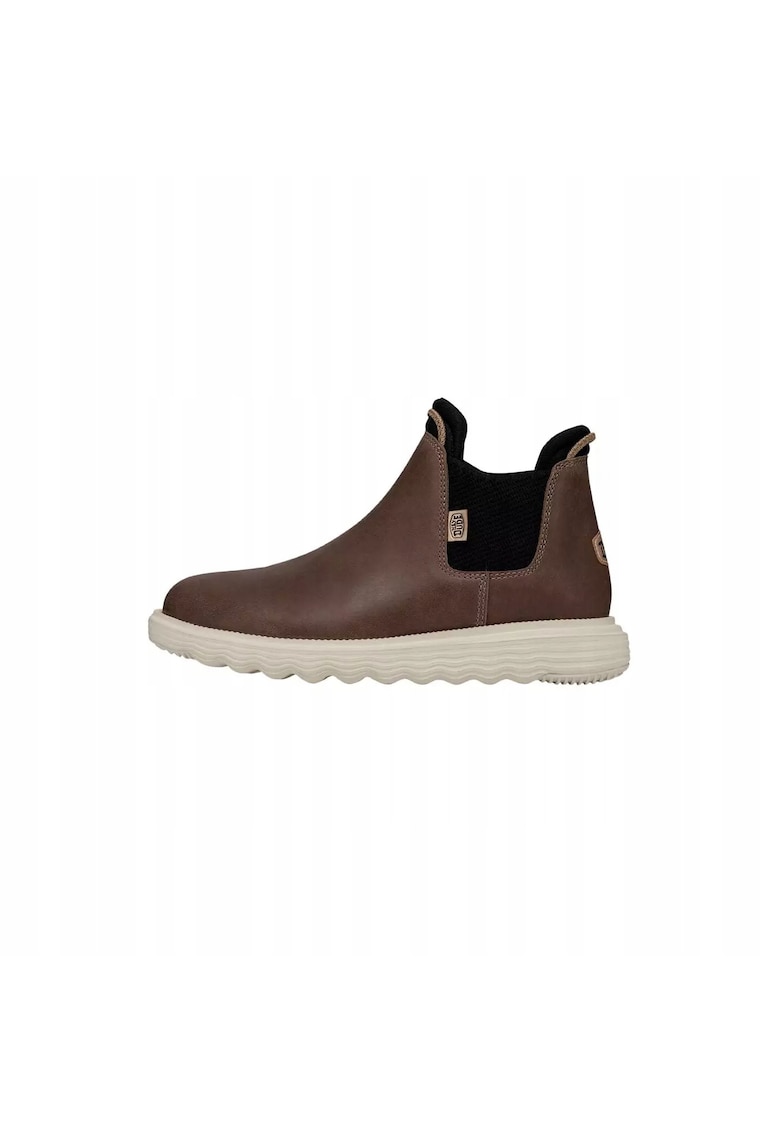 Ghete Chelsea Femei - Piele naturala - Maro -
