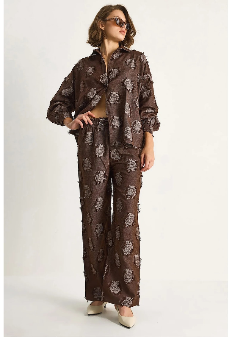 Set compleu dama - Lucci - Maro - Textil