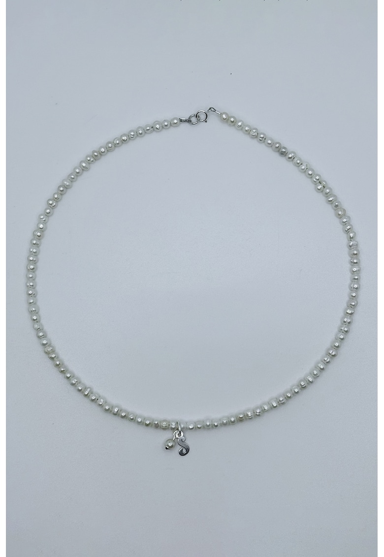 Colier de argint veritabil 925 decorat cu perle