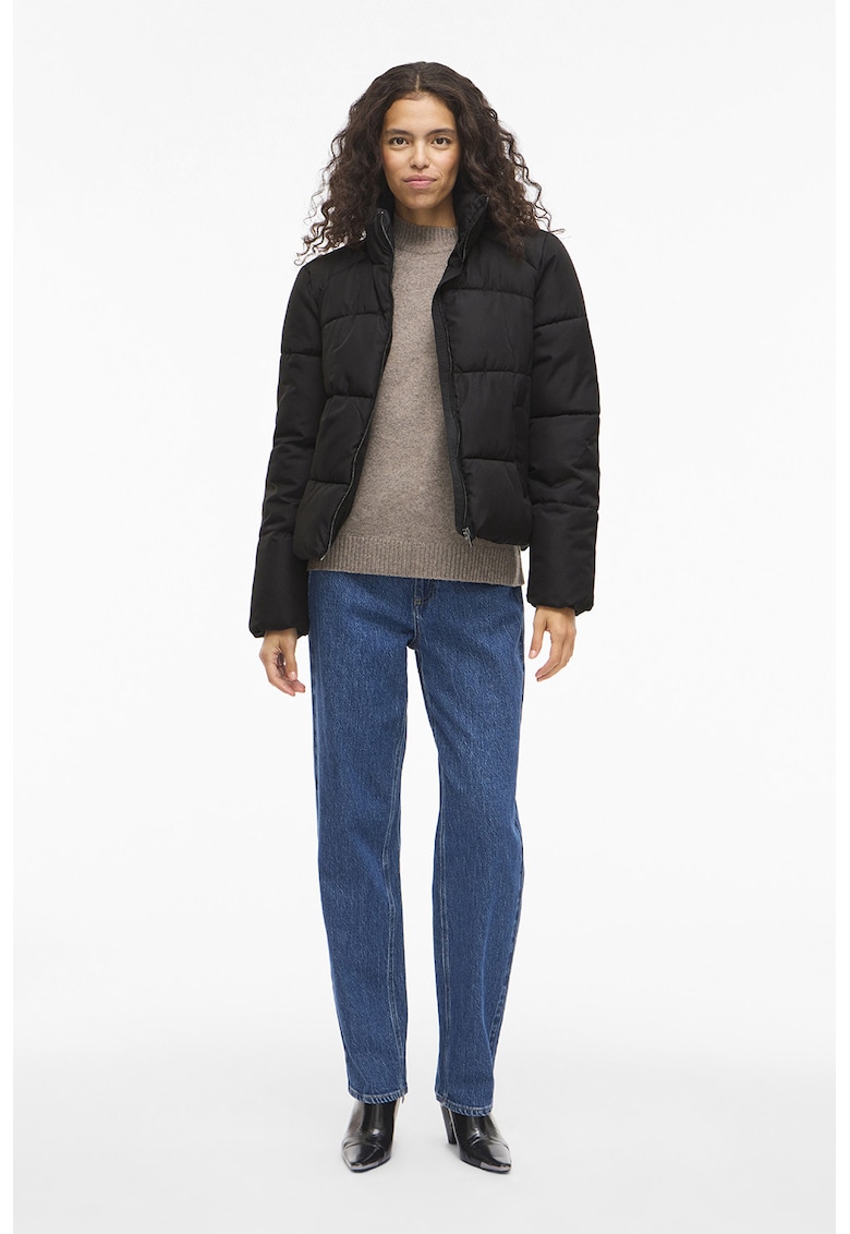 Geaca cu guler inalt - Negru