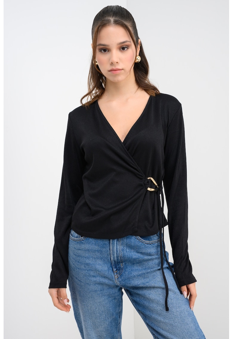 Bluza petrecuta cu decolteu cache coeur