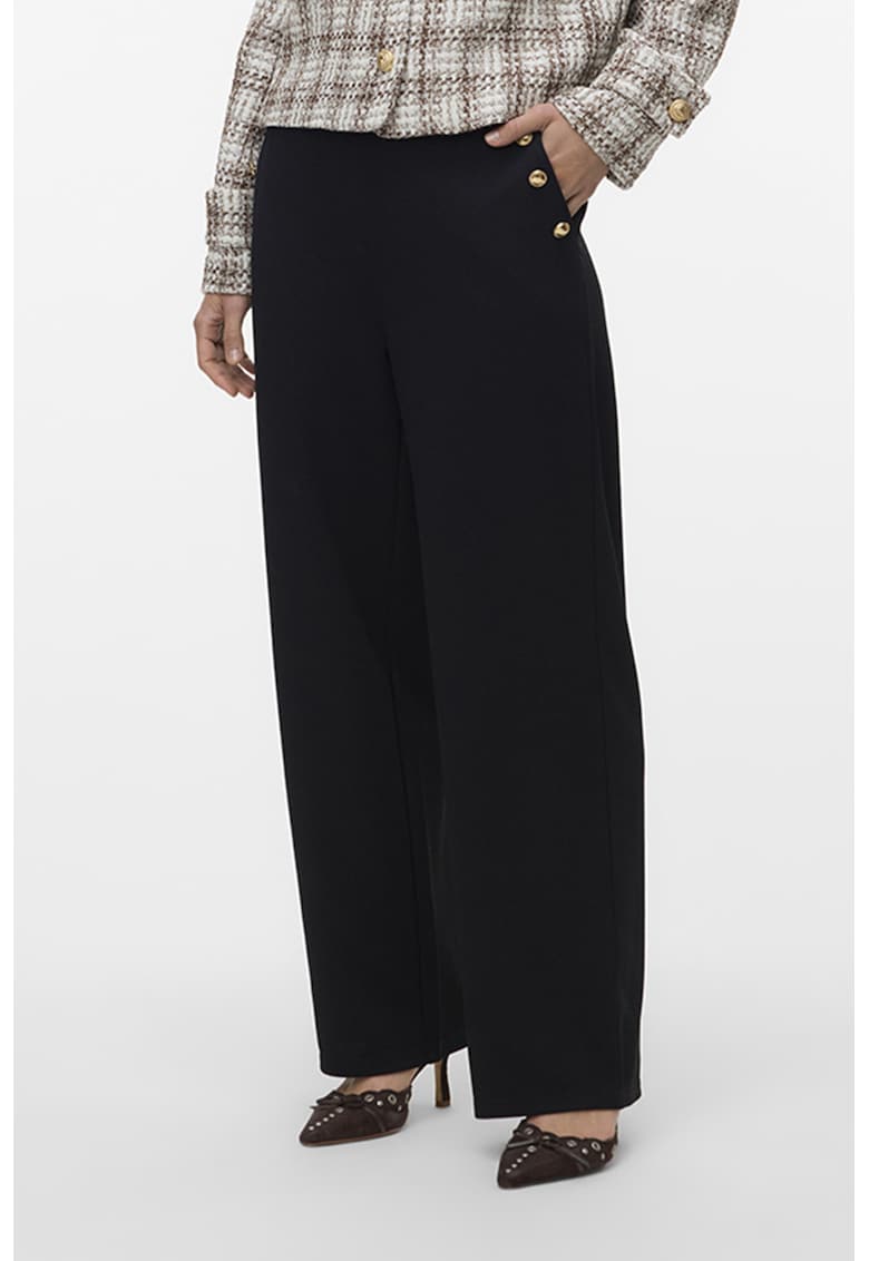 Pantaloni cu croiala ampla - Negru