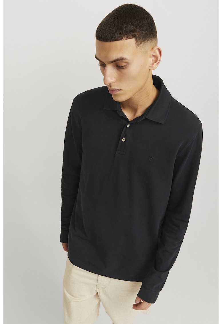 Bluza polo regular fit din bumbac pique