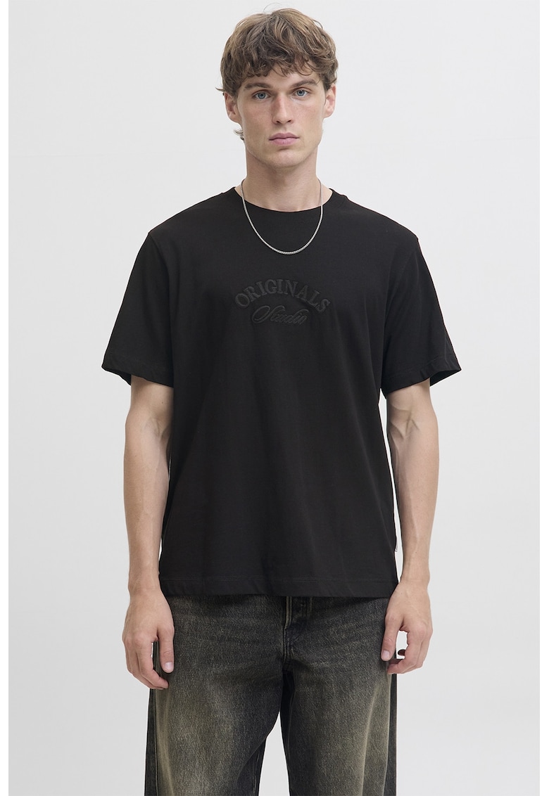 Tricou lejer din bumbac Bleeker - Negru