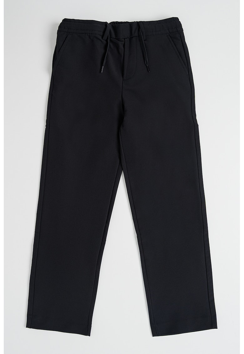 Pantaloni cu snur de ajustare si buzunare oblice