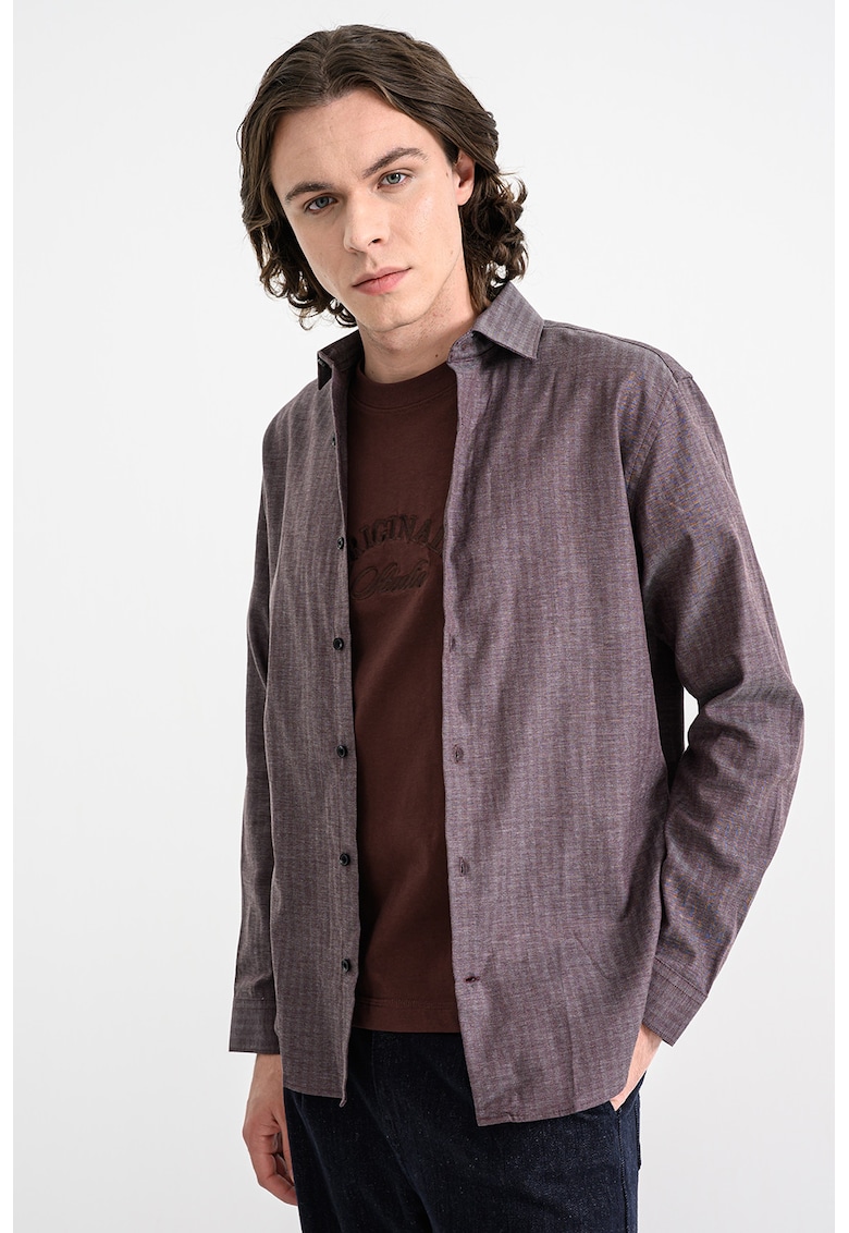 Camasa din amestec de bumbac organic si lyocell