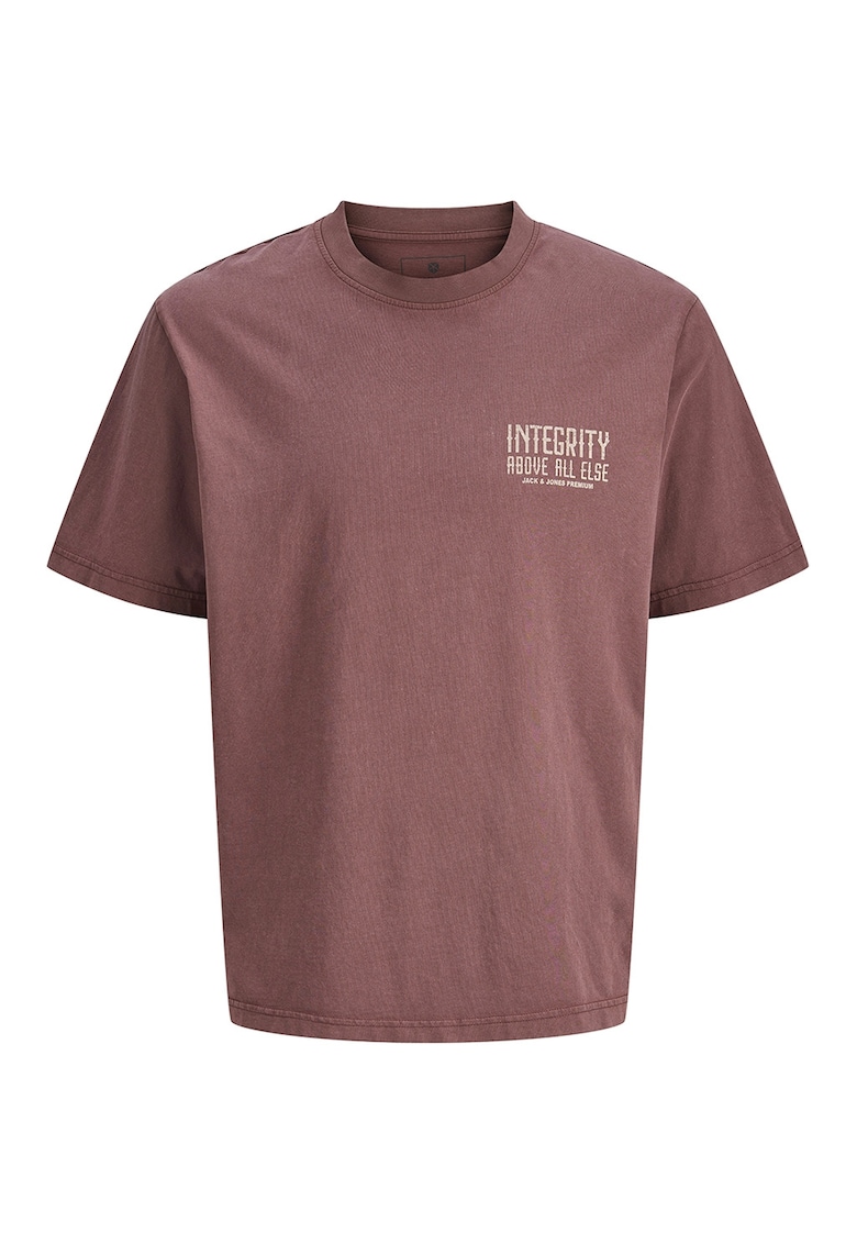 Tricou de bumbac organic cu imprimeu pe partea din spate