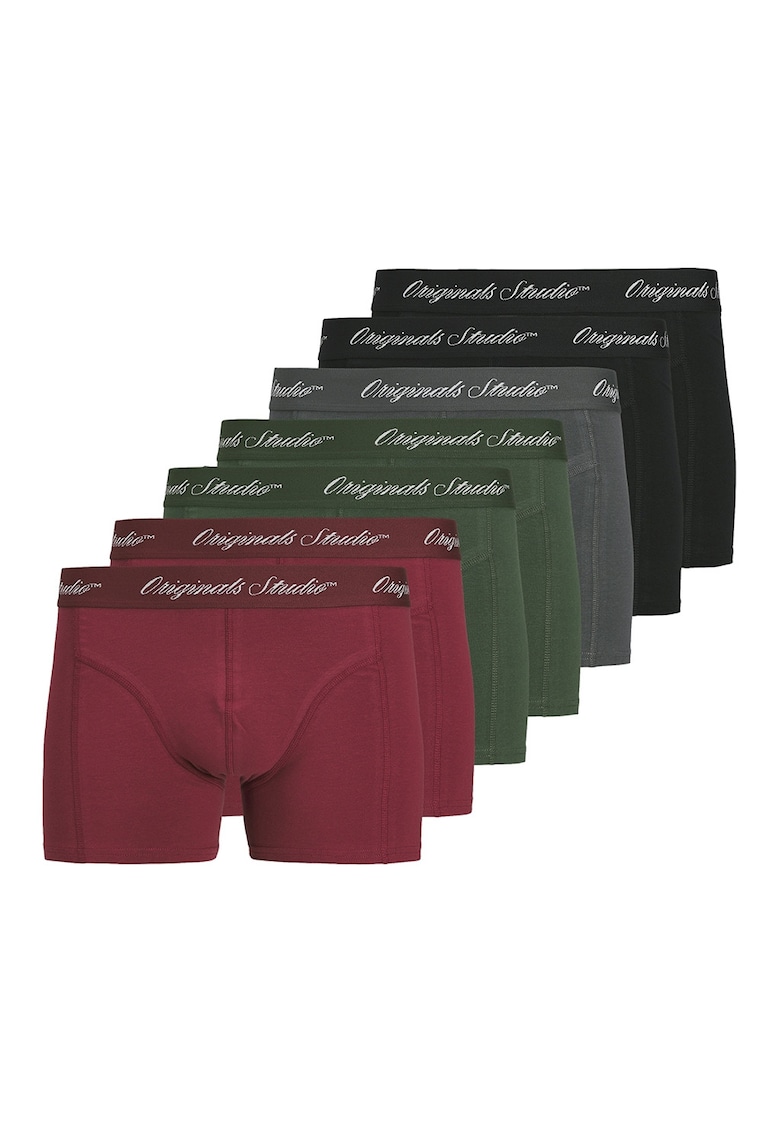 Set de boxeri cu banda logo in talie - 7 perechi